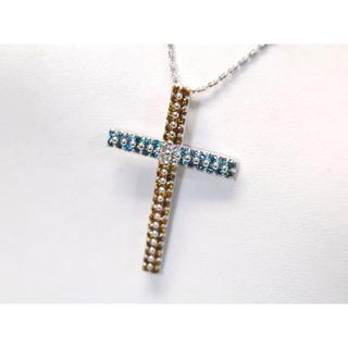 ■マルヨ質舗■K18WGダイヤモンド十字架ネックレス2.34ct【質屋出店】(ネックレス)