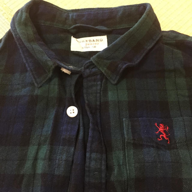 Ralph Lauren(ラルフローレン)の週末お値下げ ジョルダーノ 定番ネルシャツ 130 美品 キッズ/ベビー/マタニティのキッズ服男の子用(90cm~)(ブラウス)の商品写真