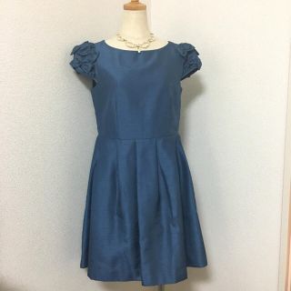 アナトリエ(anatelier)の美品！ ボンメルスリー アナトリエ リボン パーティードレス ワンピース 36(ミディアムドレス)