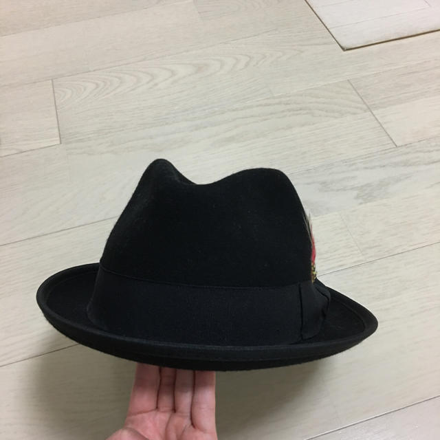 PAGEBOY(ページボーイ)の黒 帽子 ページボーイ メンズの帽子(ハット)の商品写真