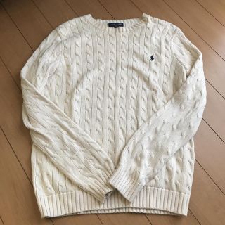 ラルフローレン(Ralph Lauren)のラルフローレン 白 コットンセーター(ニット/セーター)