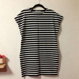 マウジー(moussy)のMOUSSY ボーダーワンピース(ミニワンピース)