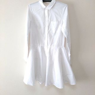 トランテアンソンドゥモード(31 Sons de mode)の【美品】31 Sons de mode♡シャツワンピース　白　Mサイズ(ミニワンピース)