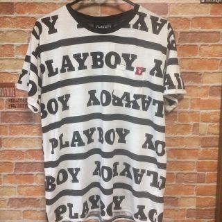 プレイボーイ(PLAYBOY)の新品★PLAYBOY総柄Tシャツ★L(Tシャツ(半袖/袖なし))