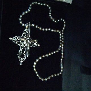 ボールチェーン 十字架 ネックレス(ネックレス)