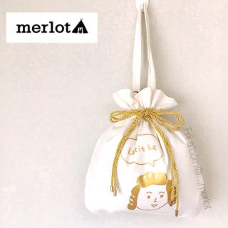 メルロー(merlot)のメルロー おしゃれなかつらぱん バッグ ＊オフホワイト(トートバッグ)