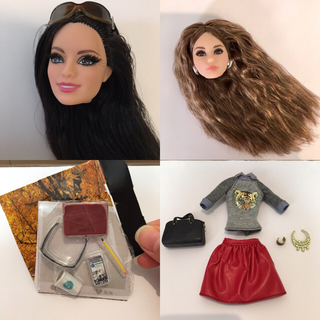 バービー(Barbie)のバービー 人形 ラクエル お洋服、アクセサリー、ドールヘッド(ぬいぐるみ/人形)