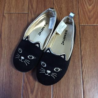 オールドネイビー(Old Navy)のOLDNAVY猫バレエシューズ スリッポン キャット ねこ 16.5cm(スリッポン)