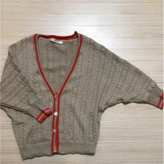 アダムエロぺ(Adam et Rope')のケーブル編み カーディガン 七分袖(カーディガン)