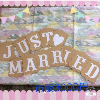 定価3300円 Just married クラフト×フェルトのガーランド(ガーランド)