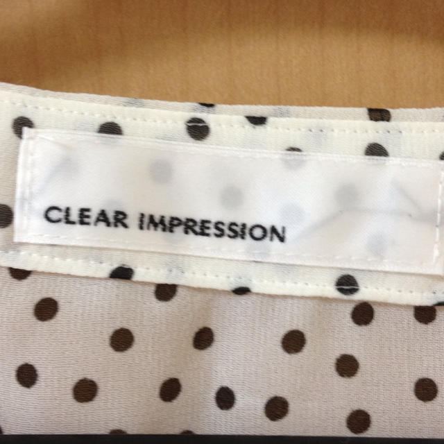 CLEAR IMPRESSION(クリアインプレッション)のクリアインプレッション♡ドットブラウス レディースのトップス(シャツ/ブラウス(半袖/袖なし))の商品写真