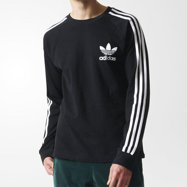 adidas(アディダス)のO【新品/即日発送OK】adidas オリジナルス Tシャツ ロンT 黒  メンズのトップス(Tシャツ/カットソー(七分/長袖))の商品写真