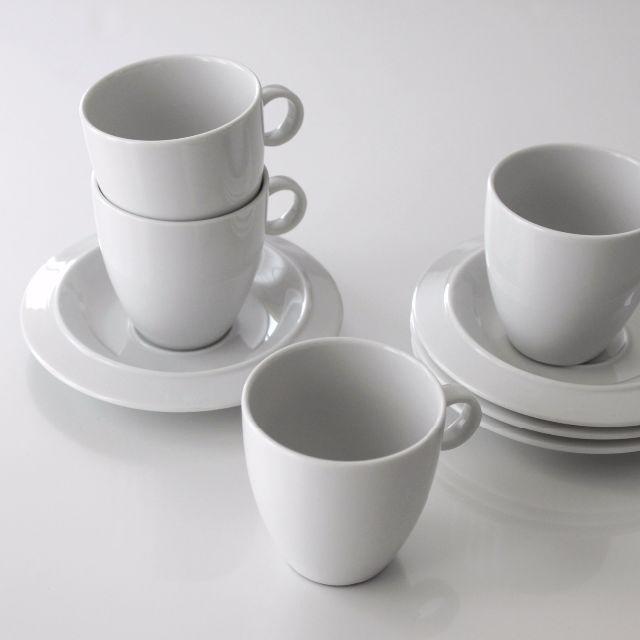 ALESSI(アレッシィ)のALESSI BAVERO コーヒーカップ・ソーサー ４個セット インテリア/住まい/日用品のキッチン/食器(食器)の商品写真