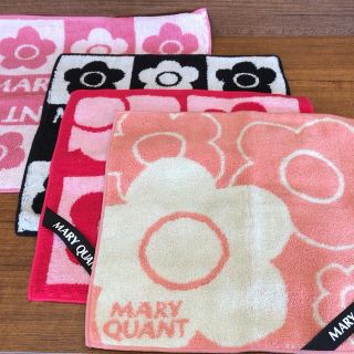 マリークワント(MARY QUANT)の新品 MARY QUANT ハンドタオル ハンカチ 4枚 セット(タオル/バス用品)