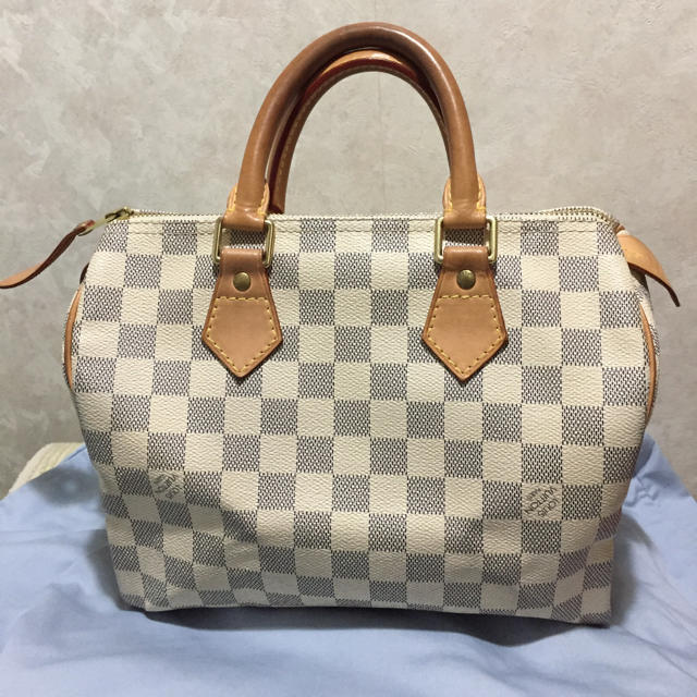 トラスト 美品 ルイヴィトン ダミエ アズール スピーディ25