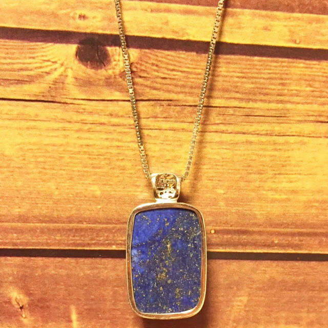 Grimoire(グリモワール)の希少 lapis lazuli×sv925 シルバーネックレス ペンダントトップ レディースのアクセサリー(ネックレス)の商品写真