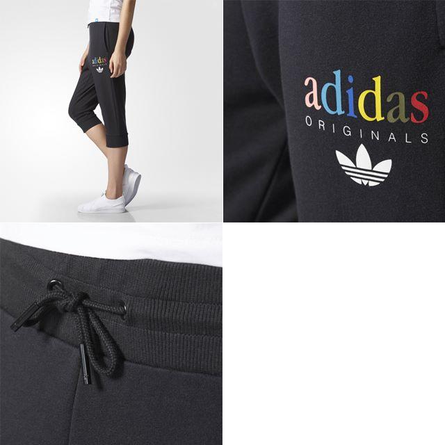 adidas(アディダス)のL【新品/即送】adidasオリジナルス レディース 七分丈 スウェットパンツ レディースのパンツ(クロップドパンツ)の商品写真