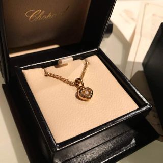 ショパール(Chopard)の美品 ショパール ハッピーダイヤ YG ☆ヴァンドーム カルティエ シャネル(ネックレス)