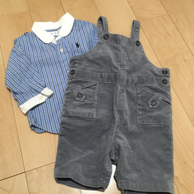 Ralph Lauren(ラルフローレン)のシャツ・サロペットセット キッズ/ベビー/マタニティのベビー服(~85cm)(シャツ/カットソー)の商品写真