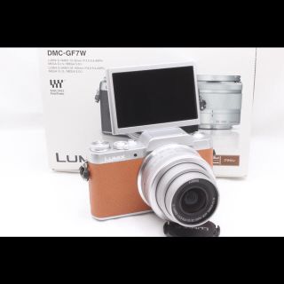 パナソニック(Panasonic)の✨Wi-Fi搭載✨自撮りも可能✨Panasonic LUMIX GF7 ブラウン(ミラーレス一眼)