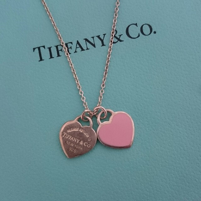 Tiffany & Co.(ティファニー)のティファニー ネックレス ダブルハート レディースのアクセサリー(ネックレス)の商品写真