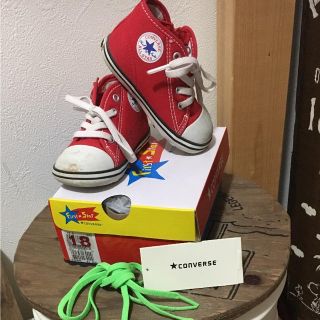 コンバース(CONVERSE)のコンバース赤☆13センチ(スニーカー)