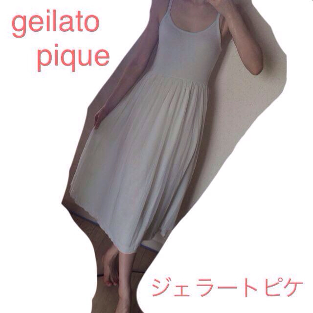 gelato pique(ジェラートピケ)のミントグリーンキャミワンピ♡未使用 レディースのワンピース(ロングワンピース/マキシワンピース)の商品写真