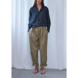 コモリ(COMOLI)の美品 2017ss comoli ベルテッドチノパンツ サイズ0 1LDK(チノパン)