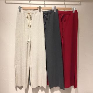 ダブルクローゼット(w closet)のwcloset リブパンツ(カジュアルパンツ)