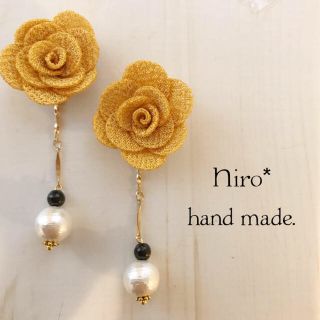 ぴよ様専用♪布の花イヤリング(ピアス)