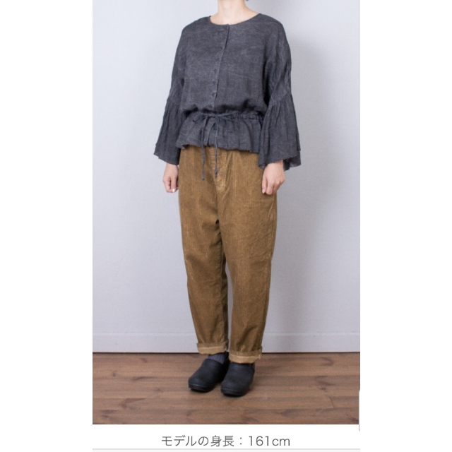 新品☆6L♪紺系♪ノーカラー＆テーパードパンツスーツ♪お仕事☆p698