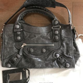 バレンシアガバッグ(BALENCIAGA BAG)のバレンシアガ ジャイアント シティ カバード バッグ グレー(ハンドバッグ)