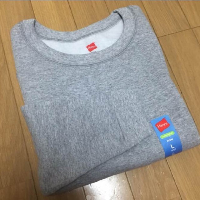 Hanes(ヘインズ)の新品 Hanes クルーネック 裏起毛 トレーナー レディースのトップス(トレーナー/スウェット)の商品写真