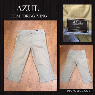 アズールバイマウジー(AZUL by moussy)のAZUL /COMFORT-GIVING 七分丈パンツ ミリタリー風 メンズS(その他)