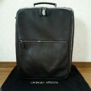 ジョルジオアルマーニ(Giorgio Armani)の新品未使用★ジョルジオアルマーニ★レザーキャスター(トラベルバッグ/スーツケース)