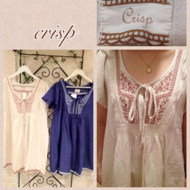 Crisp(クリスプ)のcrisp♡半袖刺繍フレアワンピース♡ レディースのワンピース(ひざ丈ワンピース)の商品写真