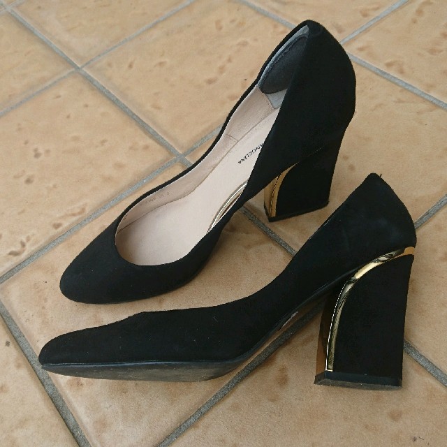 VIVA ANGELINA(ビバアンジェリーナ)の美ラインゴールドヒールパンプス レディースの靴/シューズ(ハイヒール/パンプス)の商品写真