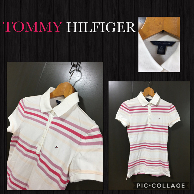 TOMMY HILFIGER(トミーヒルフィガー)のセール TOMMY HILFIGER 半袖ポロシャツ 価格¥7000+税 美品 レディースのトップス(ポロシャツ)の商品写真