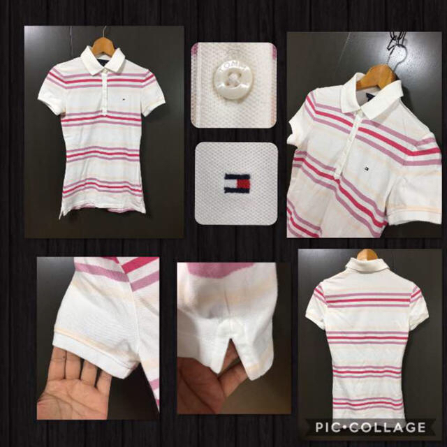 TOMMY HILFIGER(トミーヒルフィガー)のセール TOMMY HILFIGER 半袖ポロシャツ 価格¥7000+税 美品 レディースのトップス(ポロシャツ)の商品写真