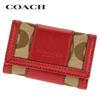 コーチ(COACH)の新品・送料込 コーチ 6連 キーケース F21496/SVDQ4 レッド(キーケース)