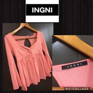 イング(INGNI)のINGNI 長袖 7分袖フレア カットソー ストレッチ レディースM  美品(カットソー(長袖/七分))