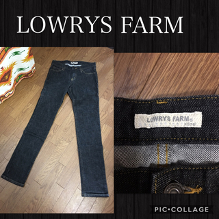 ローリーズファーム(LOWRYS FARM)のLOWRYS FARM スキニー ジーンズ XS 股下80日本製 美品(デニム/ジーンズ)
