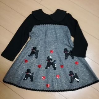 シャーリーテンプル(Shirley Temple)の【ひろ様専用】美品シャーリーテンプル子供用　黒ワンピース(ワンピース)