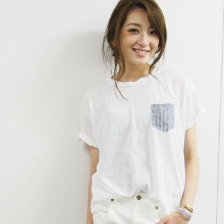 アングリッド(Ungrid)の早い者勝ち ʚ❤ɞ ungrid ʚ❤ɞ ストライプポケットtee(Tシャツ(半袖/袖なし))