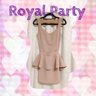 ロイヤルパーティー(ROYAL PARTY)の胸のラインが綺麗♡ 2way ワンピース(ミニワンピース)