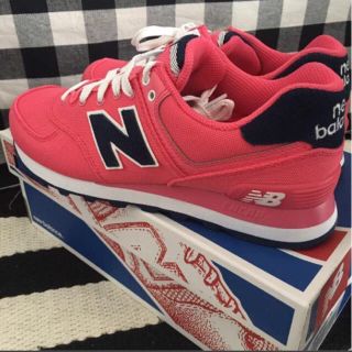 ニューバランス(New Balance)の☆yuka☆様取り置き10/5まで【新品】ニューバランス574（ピンク23.5）(スニーカー)