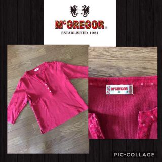 マックレガー(McGREGOR)のSALE McGREGOR 長袖 7分袖 Vネック カットソー M 超美品(カットソー(長袖/七分))