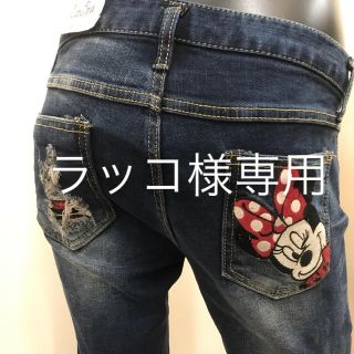 ロリータジーンズミニーちゃんskinny pants❣️size→L(デニム/ジーンズ)