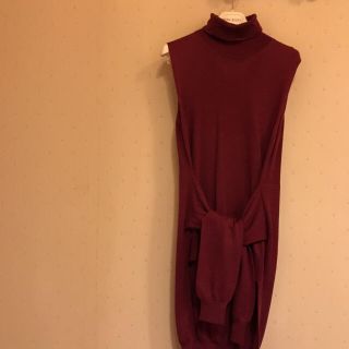 マルタンマルジェラ(Maison Martin Margiela)のMARTIN MARGIELA ノースリーブニット タートルニット(ニット/セーター)