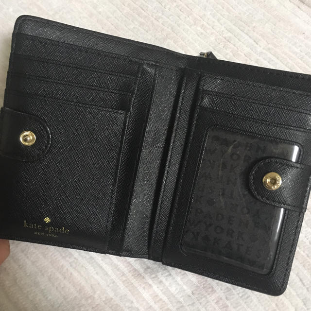 kate spade new york(ケイトスペードニューヨーク)のKate Spade ✴︎ 二つ折り財布 〈Black〉 レディースのファッション小物(財布)の商品写真